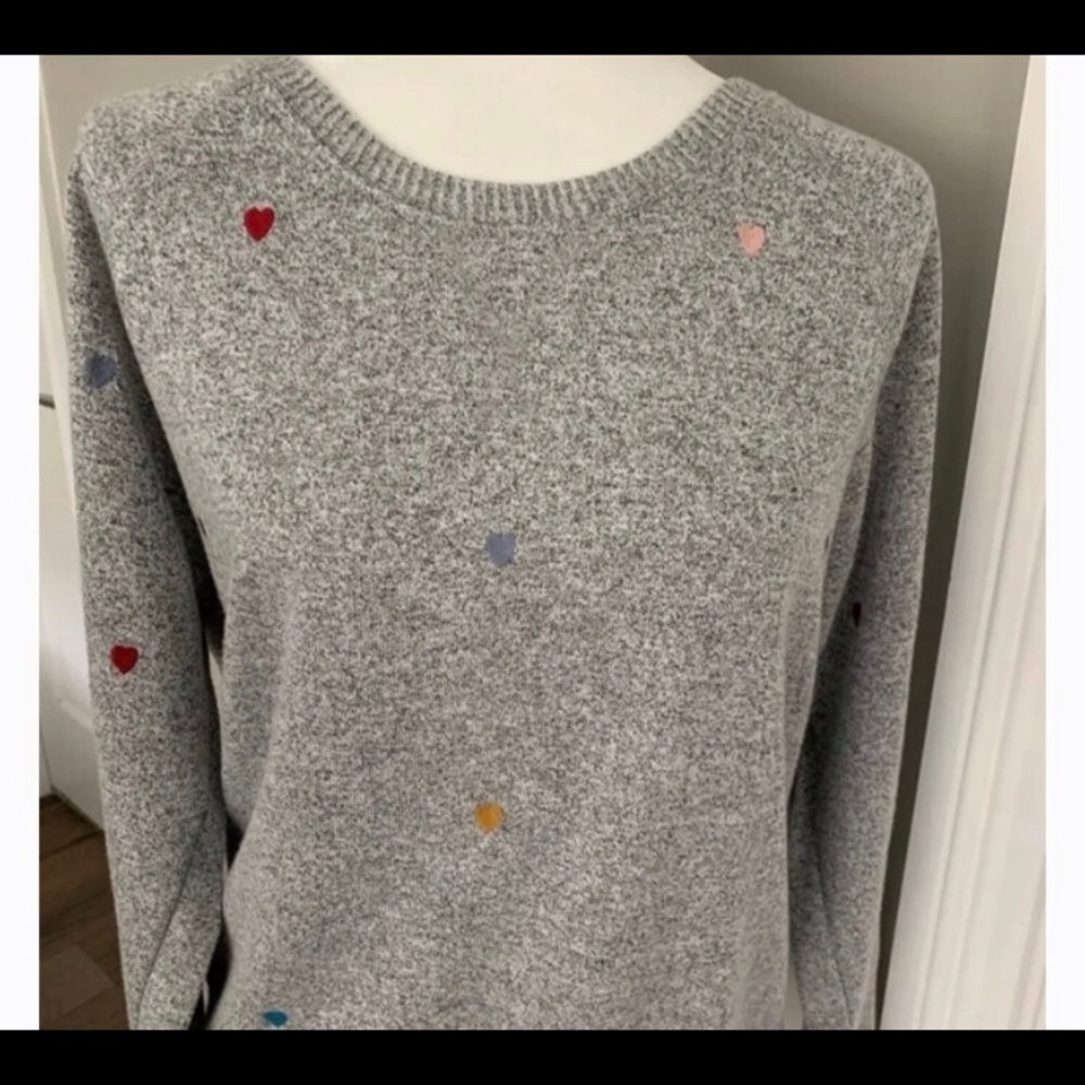 Philosophy Multicolor Hearts Embroidered